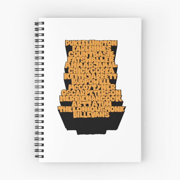 Item preview, Jazz Legends in Type: The Jazz Pianists designed and sold by Boogosh.