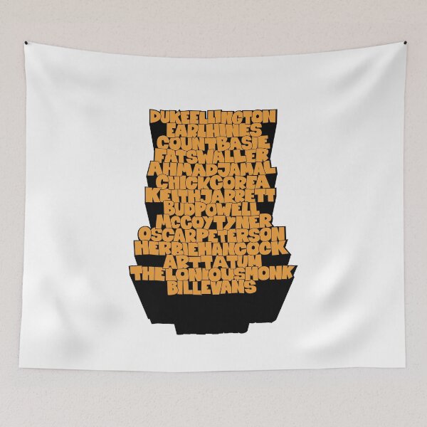 Item preview, Jazz Legends in Type: The Jazz Pianists designed and sold by Boogosh.