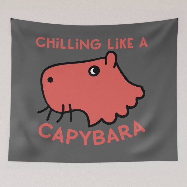 Item preview, Chilling Like a Capybara designed and sold by QuipSally.