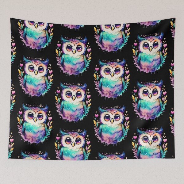 Item preview, Colorful owl with charming eyes designed and sold by Khaled Abdelnaser.