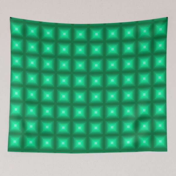 Item preview, Cuadrados degradados verde esmeralda designed and sold by zibziby.