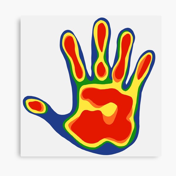 thermal hand print painting