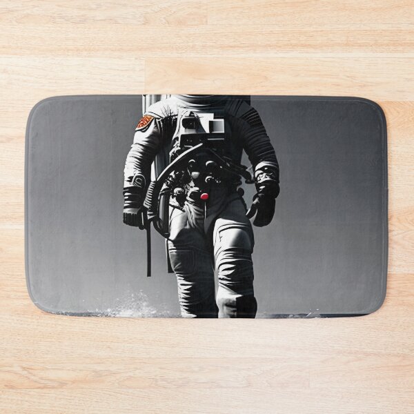 Item preview, black and white surfing astronaut designed and sold by redstar-design.