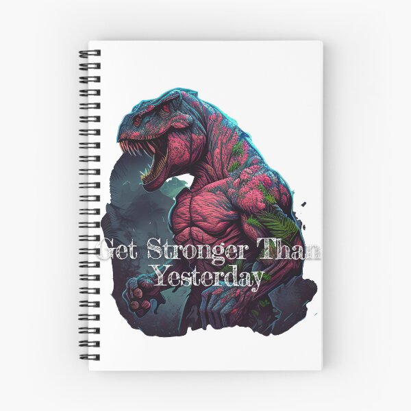 Item preview, Get Stronger Than Yesterday Bodybuilding Fitness Gym Workout Exercise Merch Print Design designed and sold by tengamerx.