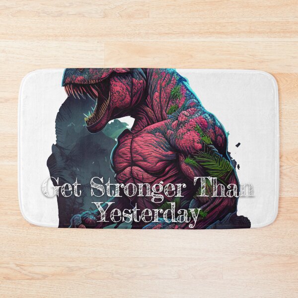 Item preview, Get Stronger Than Yesterday Bodybuilding Fitness Gym Workout Exercise Merch Print  Design designed and sold by tengamerx.