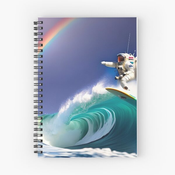 Item preview, astronaut surfing on a wave designed and sold by redstar-design.