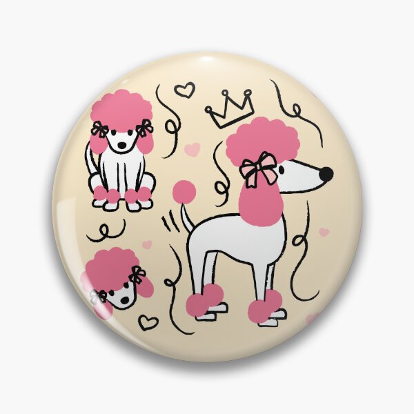 Item preview, Pink Poodles designed and sold by Paperfly Studio.