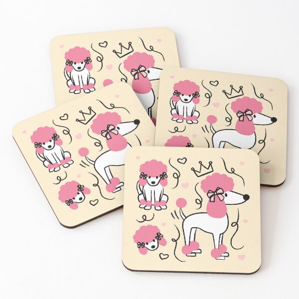 Item preview, Pink Poodles designed and sold by Paperfly Studio.