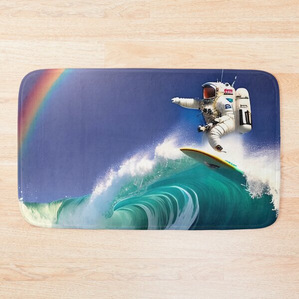 Item preview, astronaut surfing on a wave designed and sold by redstar-design.