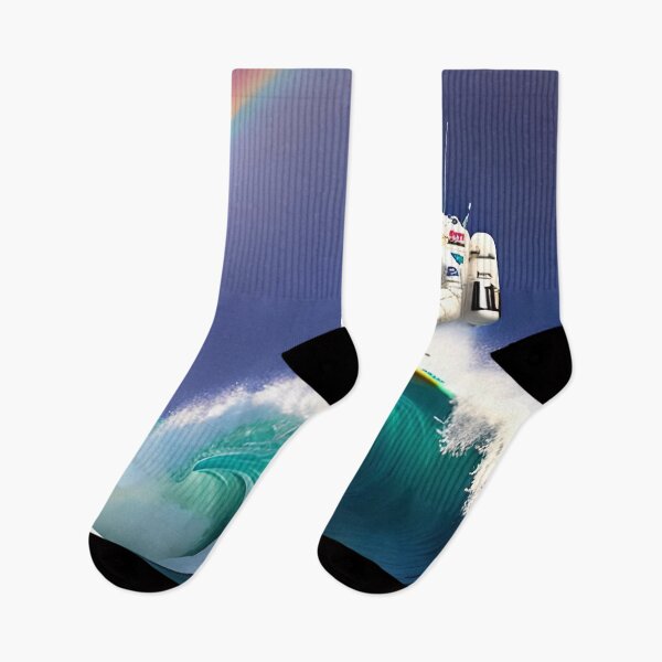 Item preview, astronaut surfing on a wave designed and sold by redstar-design.