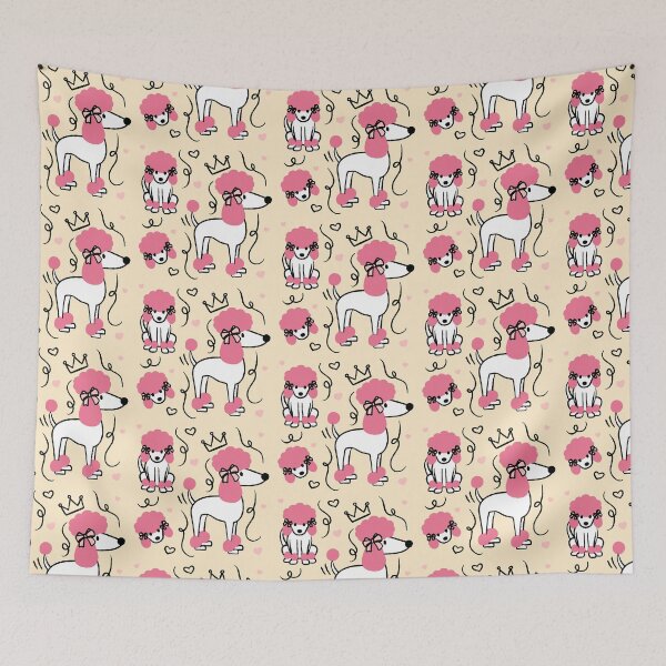 Item preview, Pink Poodles designed and sold by Paperfly Studio.