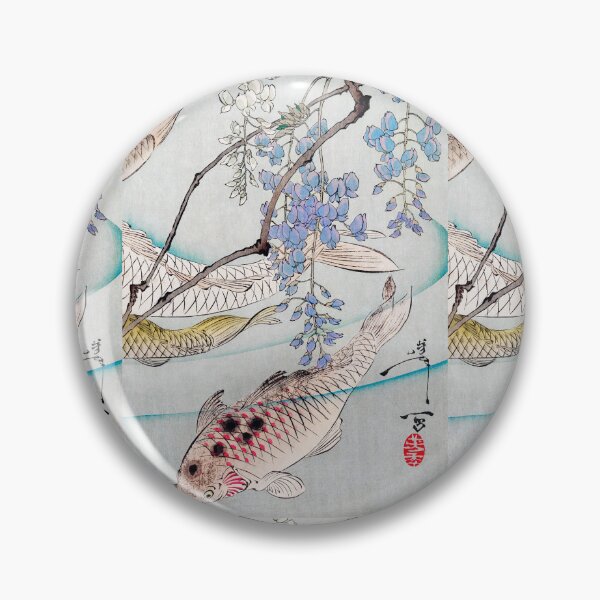Item preview, 3/3 of "Six Carp Swimming Beneath Wisteria" (1889) Multi-Panel designed and sold by archifan.