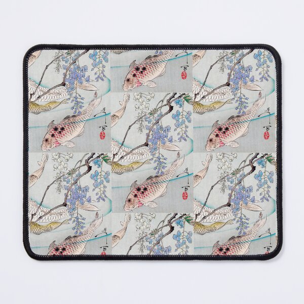 Item preview, 3/3 of "Six Carp Swimming Beneath Wisteria" (1889) Multi-Panel designed and sold by archifan.