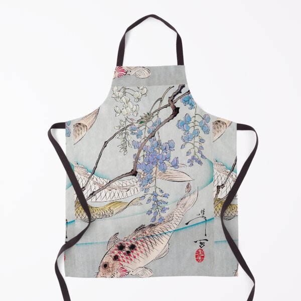 Item preview, 3/3 of "Six Carp Swimming Beneath Wisteria" (1889) Multi-Panel designed and sold by archifan.