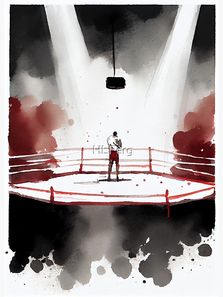Boxing Ring Spotlit Dark #1 Canvas Print / Canvas Art by Allan Swart -  Pixels