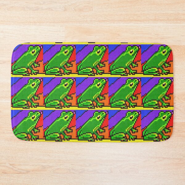 Item preview, Friendly Frog Pixel Painting designed and sold by CozyPixelFluff.
