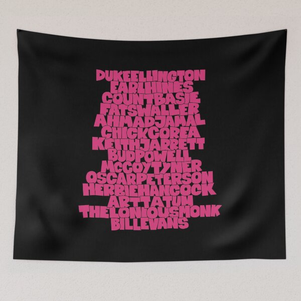Item preview, Jazz Legends in Type: The Jazz Pianists designed and sold by Boogosh.
