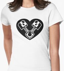 Piston Coeur T-shirt col V femme