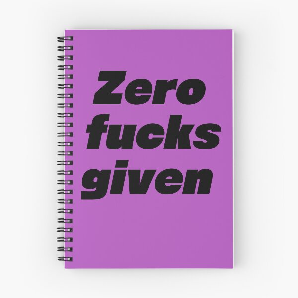Item preview, Zero f***s given designed and sold by AlexHodder.
