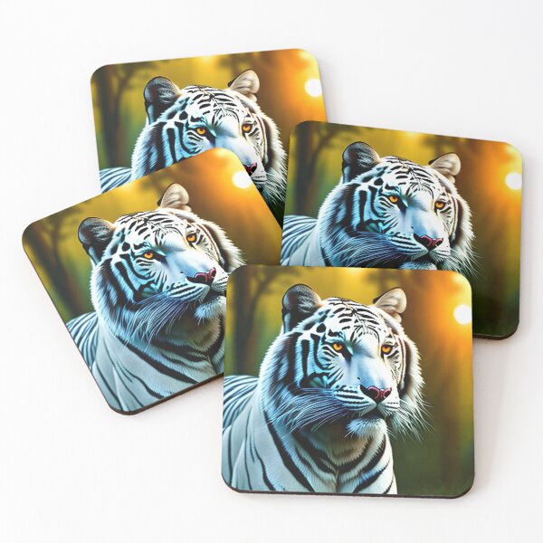 Item preview, white tiger in the forest designed and sold by redstar-design.