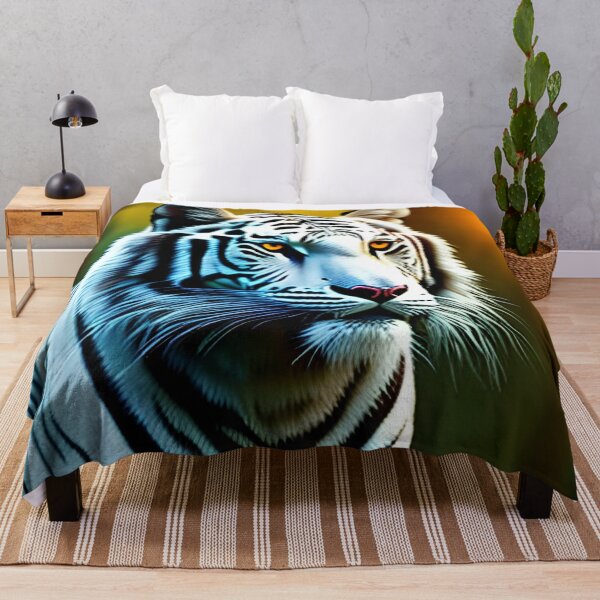 Item preview, white tiger in the forest designed and sold by redstar-design.