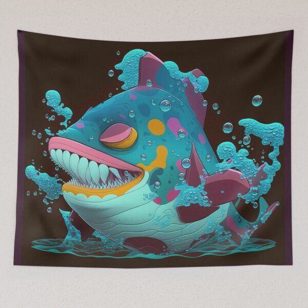 Item preview, Bruxish, the Colorful Psychic Fish in murky waters! designed and sold by Frocentric.