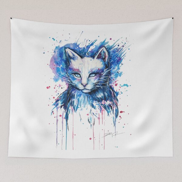 Item preview, Multicolored cat painting designed and sold by Gile-Shop.