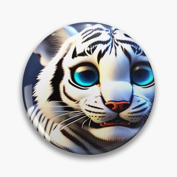 Item preview, white tiger in pixar style designed and sold by redstar-design.