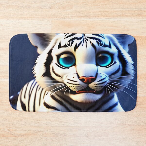 Item preview, white tiger in pixar style designed and sold by redstar-design.