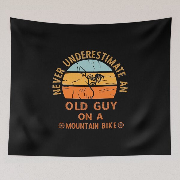 Item preview, Never Underestimate An Old Guy On A Mountain Bike designed and sold by solimangomaa.