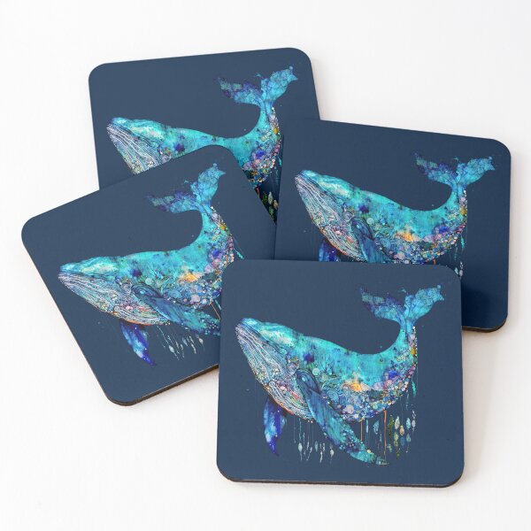 Artikelvorschau, Machen Sie einen Spritzer mit unserer Majestic Blue Whale Collection - Tauchen Sie ein in Oceanic Bliss! entworfen und verkauft von ThePurpleMelon.