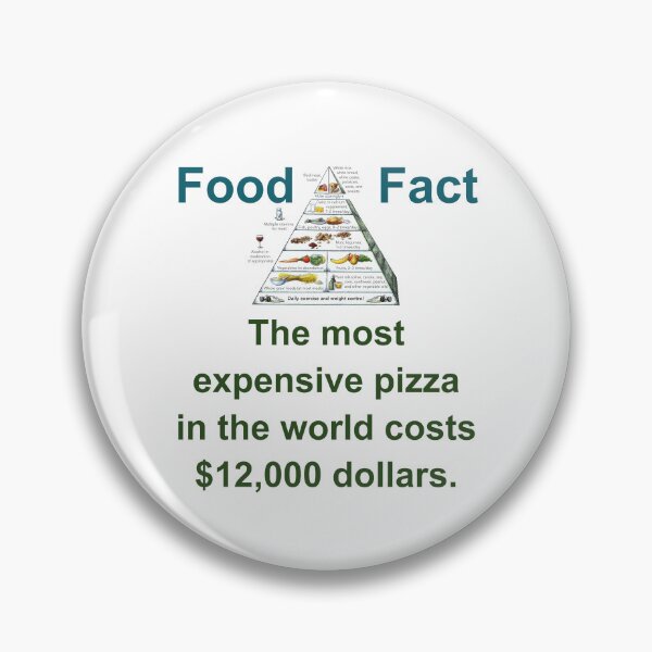 Artikelvorschau, The Most Expensive Pizza - Food Fact entworfen und verkauft von CrankyOldDude.