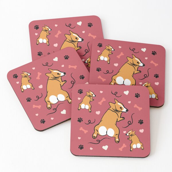 Artikelvorschau, Corgi-Hintern und -Knochen entworfen und verkauft von Paperfly Studio.