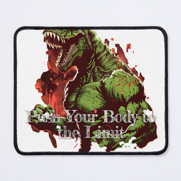Item preview, Push Your Body to the Limit Bodybuilding Fitness Gym Workout Exercise Merch Print  Design designed and sold by tengamerx.