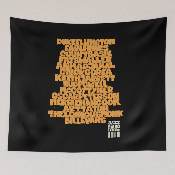 Item preview, Jazz Legends in Type: The Jazz Pianists designed and sold by Boogosh.