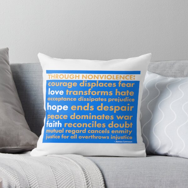 Item preview, Through Nonviolence - James Lawson Quote designed and sold by paceebene.