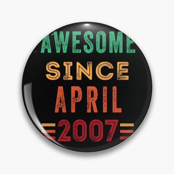 Item preview, Awesome since April 2007 birthday shirt designed and sold by Gerald Waters.