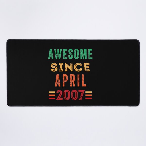 Item preview, Awesome since April 2007 birthday shirt designed and sold by Gerald Waters.