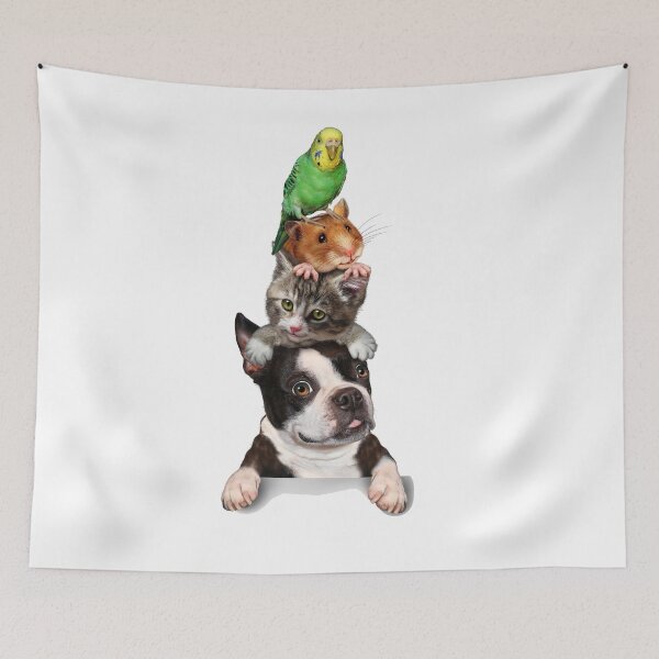 Item preview,  Pet sitting Hamster Dog Kitten And Parrot designed and sold by Gile-Shop.
