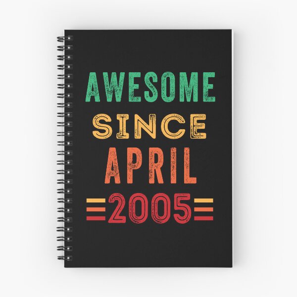 Item preview, Awesome since April 2005 birthday shirt designed and sold by Gerald Waters.