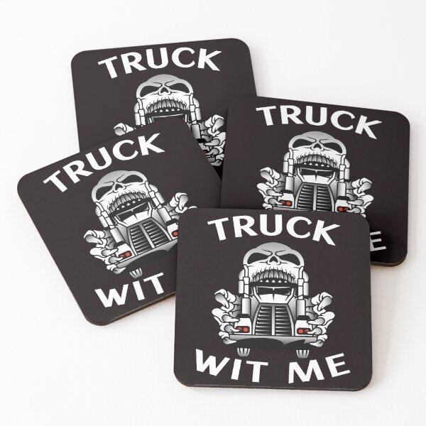 Item preview, Mad Trucker Truckers Skull Truck Wit Me NFWW designed and sold by TeamsterLife.