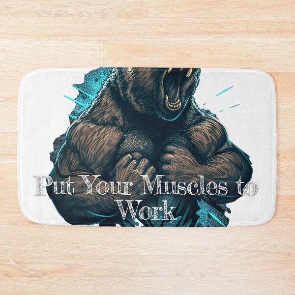 Item preview, Put Your Muscles to Work Bodybuilding Fitness Gym Workout Exercise Merch Print  Design designed and sold by tengamerx.