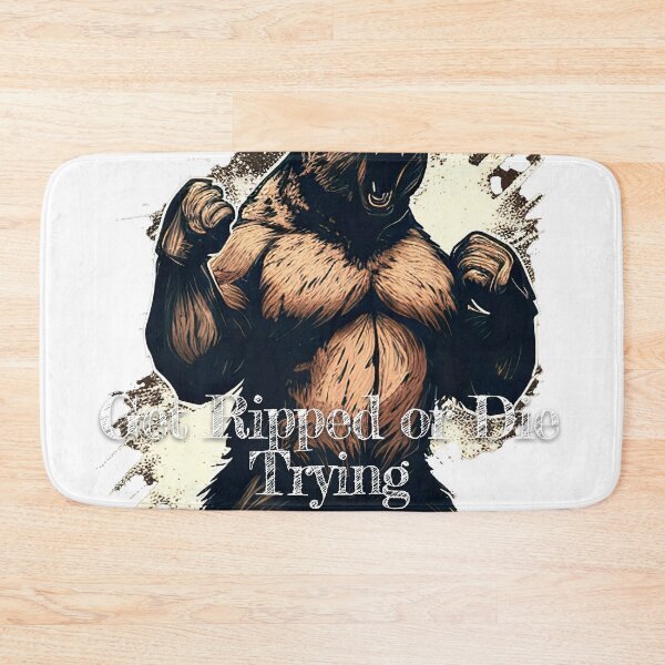 Item preview, Get Ripped or Die Trying Bodybuilding Fitness Gym Workout Exercise Merch Print  Design designed and sold by tengamerx.