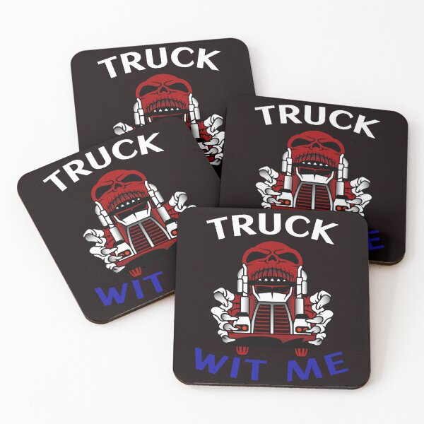 Item preview, Mad Trucker Truckers Skull Truck Wit Me NFWRB designed and sold by TeamsterLife.