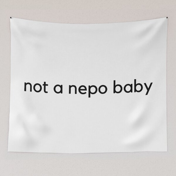 Item preview, Not a nepo baby t shirt a baby with no talent  designed and sold by dariabeyger.