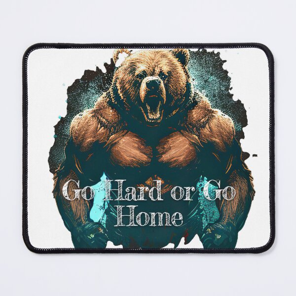 Item preview, Go Hard or Go Home Bodybuilding Fitness Gym Workout Exercise Merch Print  Design designed and sold by tengamerx.