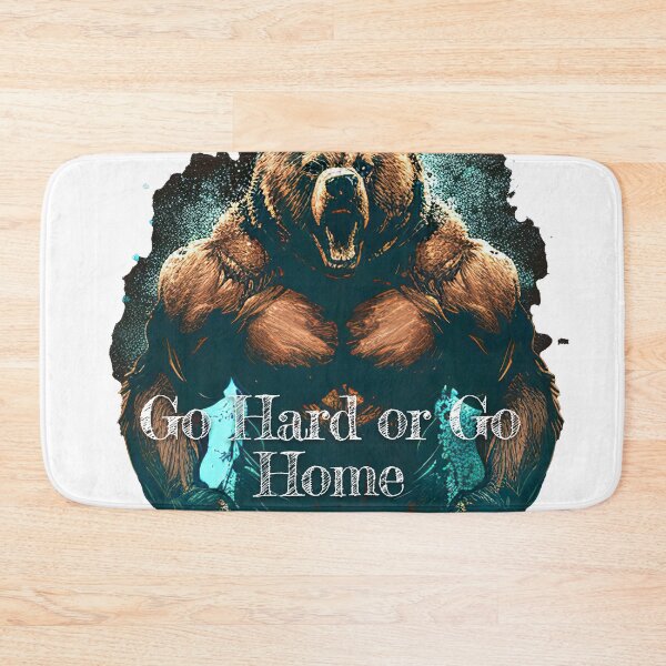 Item preview, Go Hard or Go Home Bodybuilding Fitness Gym Workout Exercise Merch Print  Design designed and sold by tengamerx.
