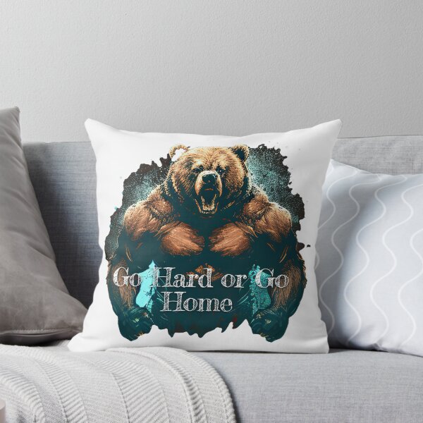 Item preview, Go Hard or Go Home Bodybuilding Fitness Gym Workout Exercise Merch Print Design designed and sold by tengamerx.