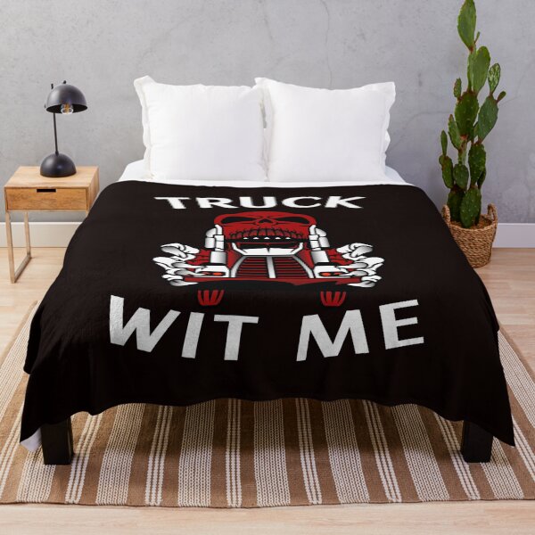 Item preview, Mad Trucker Truckers Skull Truck Wit Me NFRW designed and sold by TeamsterLife.