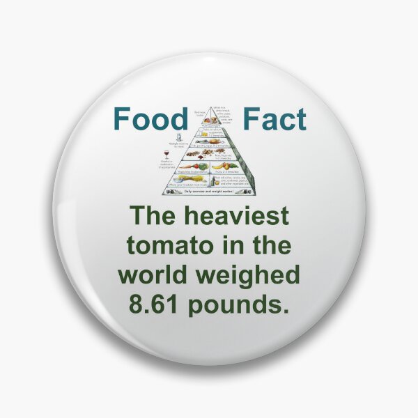 Item preview, The Heaviest Tomato In The World - Food Fact designed and sold by CrankyOldDude.
